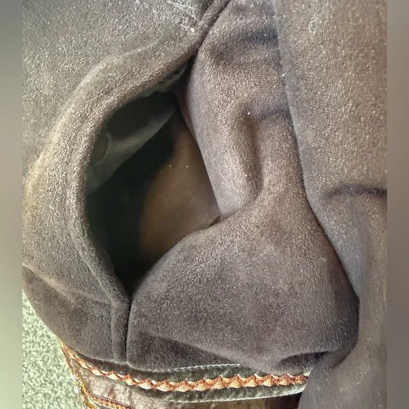 Coldwater Creek Faux Suede & Faux Fur Coat - Picture 9 of 13